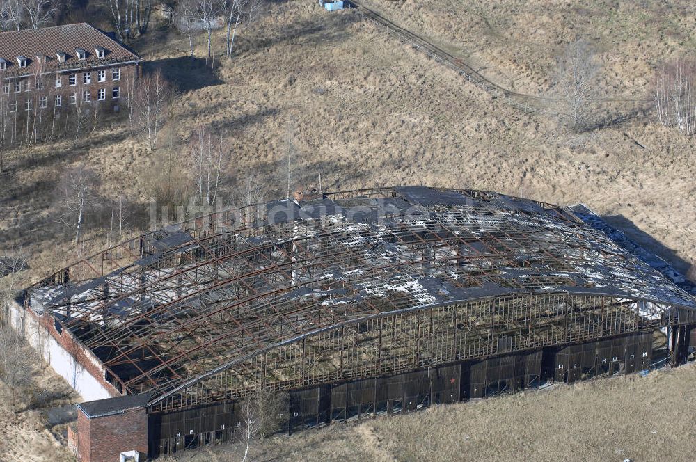 Luftbild Schönwalde - Reste des aufgegebenen Flugplatz Schönwalde