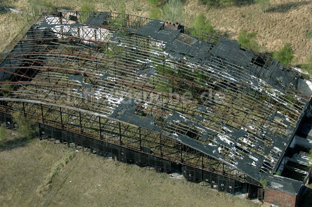 Luftbild SCHÖNWALDE - Reste des aufgegebenen Flugplatz Schönwalde