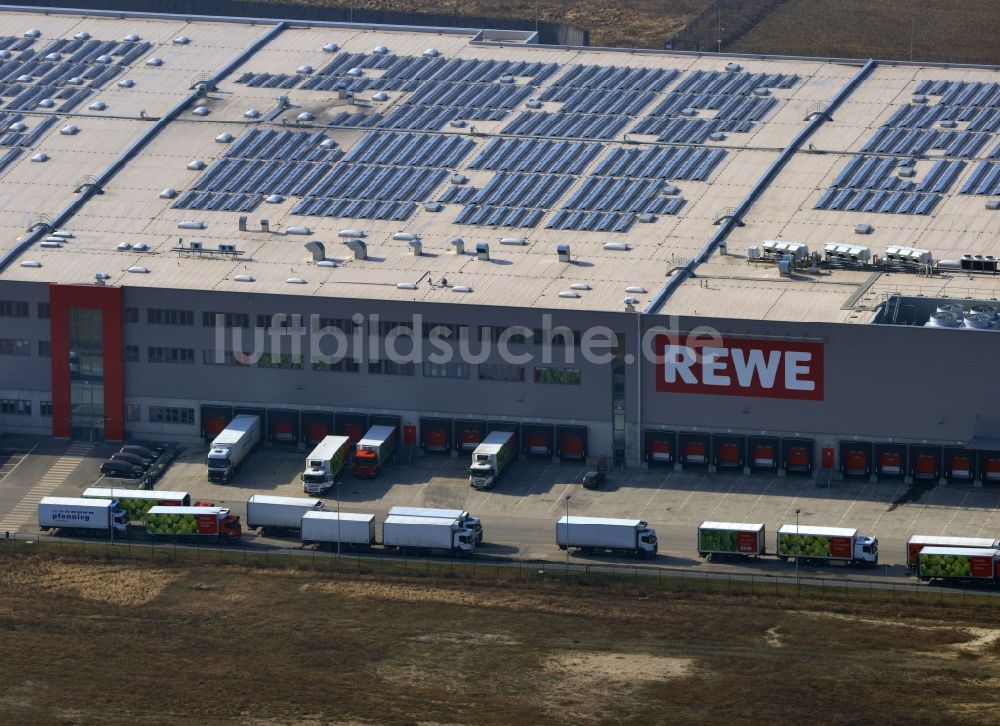 Luftbild Oranienburg - Rewe - Logistikzentrum in Oranienburg im Bundesland Brandenburg