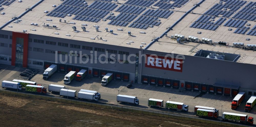 Luftaufnahme Oranienburg - Rewe - Logistikzentrum in Oranienburg im Bundesland Brandenburg