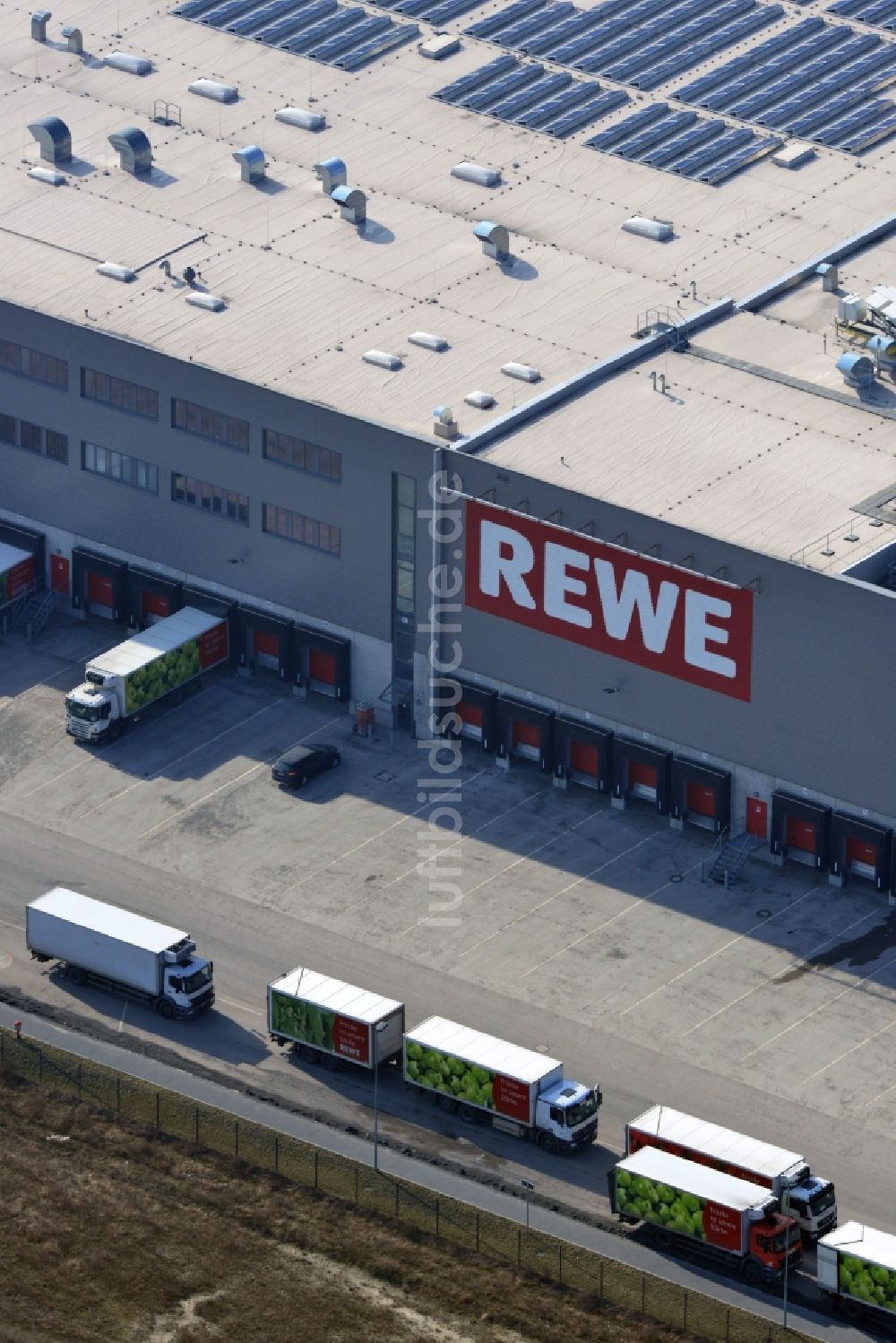 Luftbild Oranienburg - Rewe - Logistikzentrum in Oranienburg im Bundesland Brandenburg