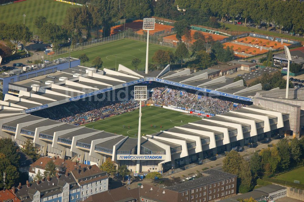 Bochum aus der Vogelperspektive: Rewirpowerstadion in Bochum