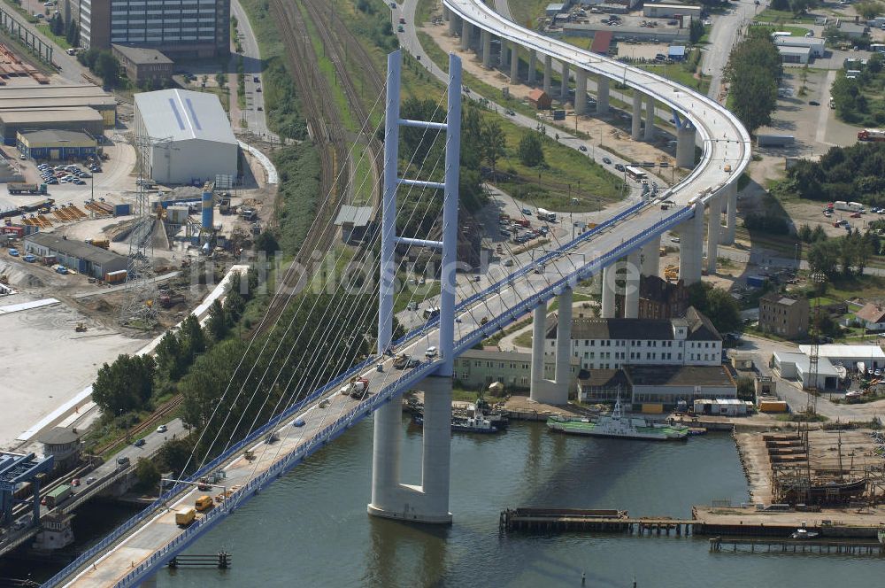 Stralsund aus der Vogelperspektive: Rügendamm Brücke/größtes deutsches Brückenbauvorhaben