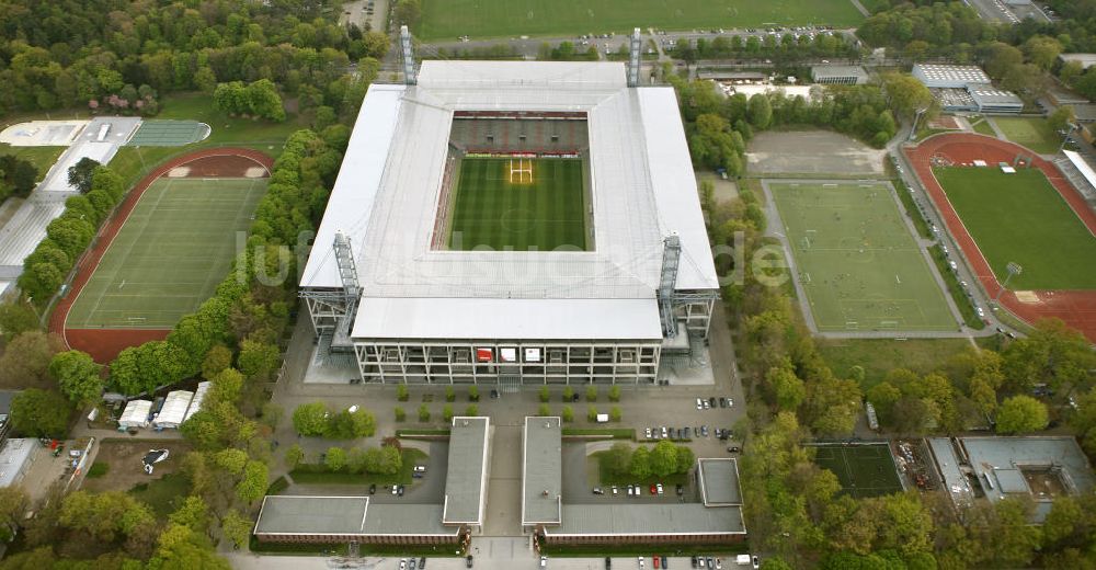 Luftaufnahme Köln - Rhein Energie Stadion Köln