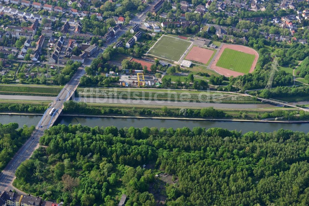 Luftaufnahme Essen - Rhein-Herne-Kanal in Essen im Bundesland Nordrhein-Westfalen