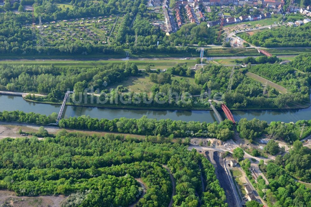 Luftaufnahme Essen - Rhein-Herne-Kanal in Essen im Bundesland Nordrhein-Westfalen