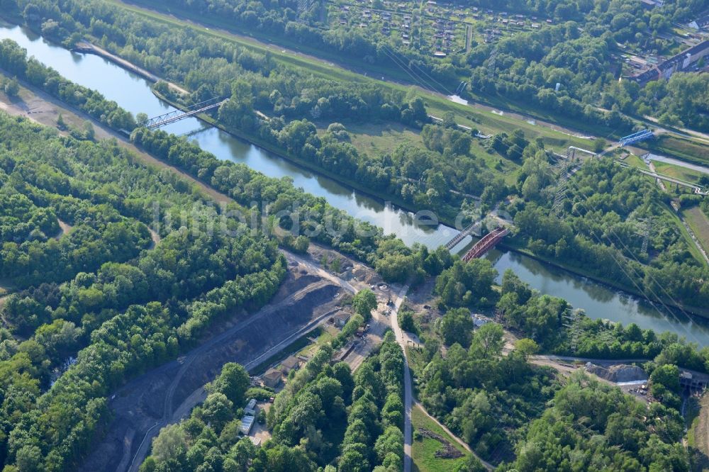 Luftbild Essen - Rhein-Herne-Kanal in Essen im Bundesland Nordrhein-Westfalen