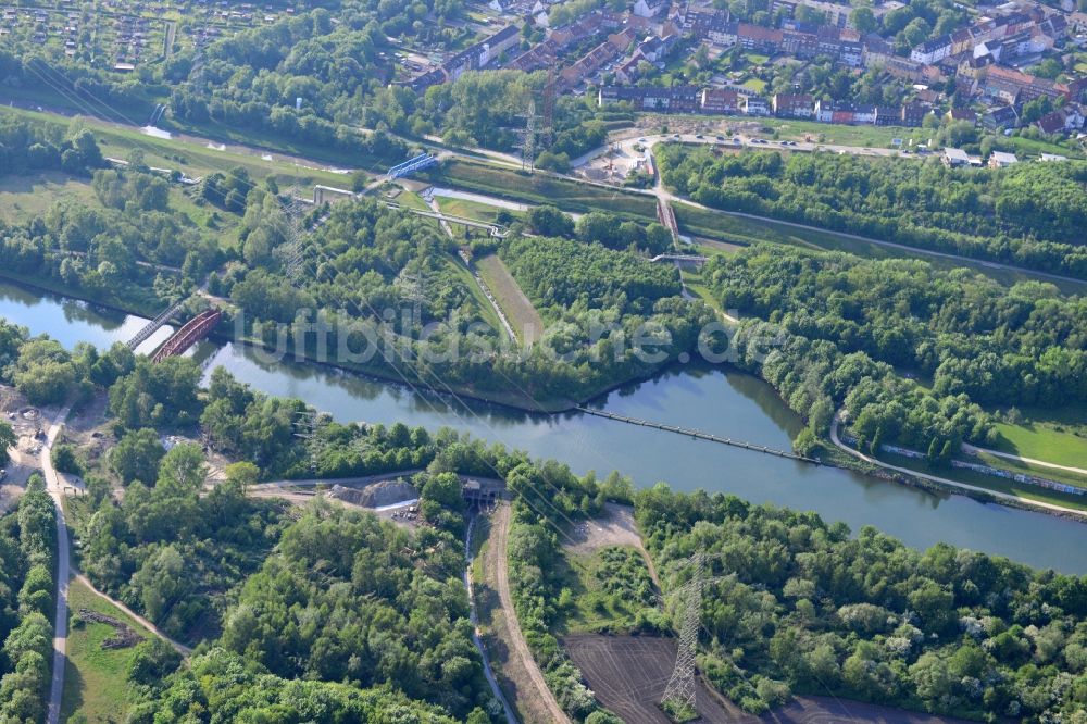 Luftaufnahme Essen - Rhein-Herne-Kanal in Essen im Bundesland Nordrhein-Westfalen