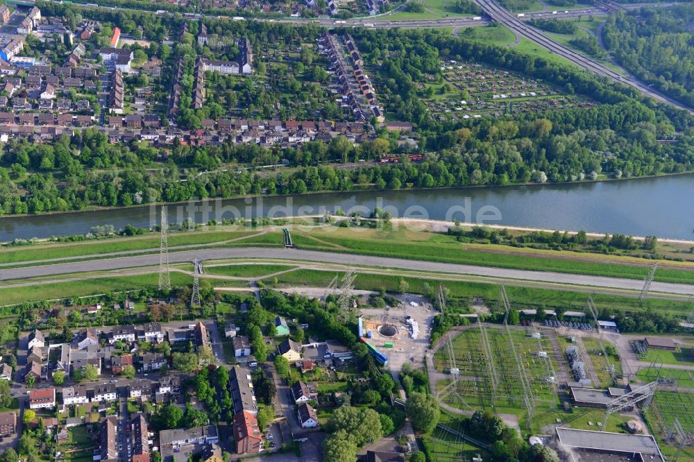 Luftaufnahme Essen - Rhein-Herne-Kanal in Essen im Bundesland Nordrhein-Westfalen