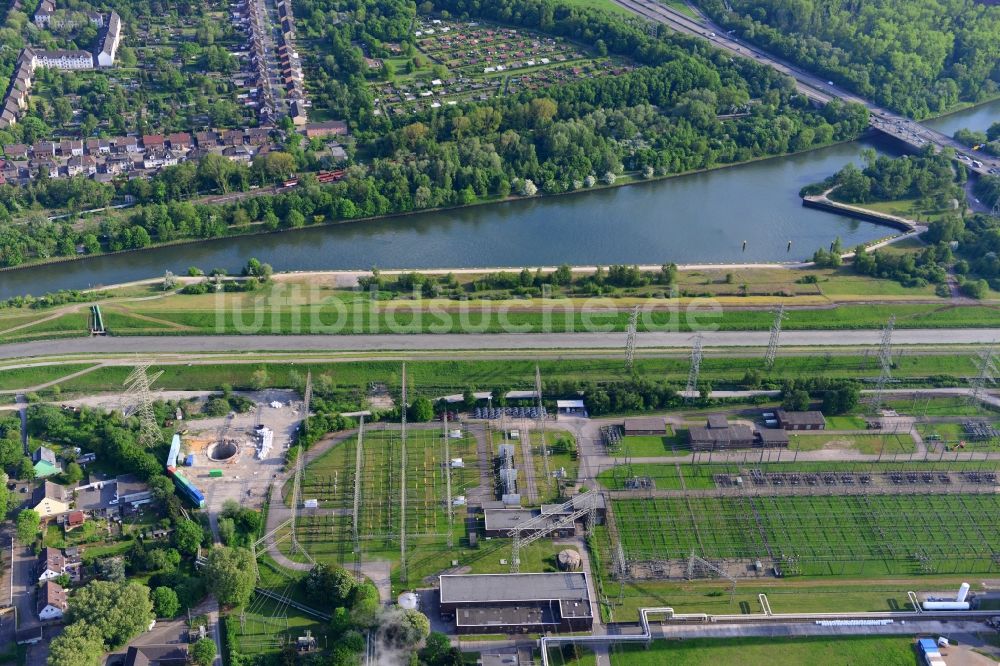 Essen von oben - Rhein-Herne-Kanal in Essen im Bundesland Nordrhein-Westfalen