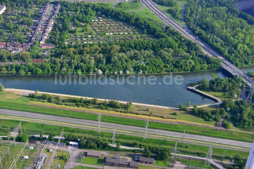 Luftbild Essen - Rhein-Herne-Kanal in Essen im Bundesland Nordrhein-Westfalen