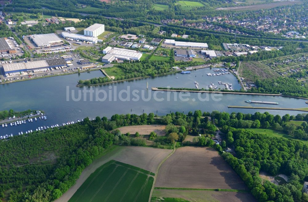 Luftbild Herne - Rhein-Herne-Kanal in Herne im Bundesland Nordrhein-Westfalen