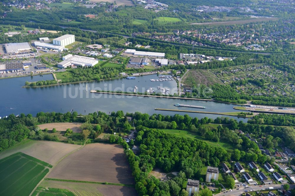 Herne von oben - Rhein-Herne-Kanal in Herne im Bundesland Nordrhein-Westfalen