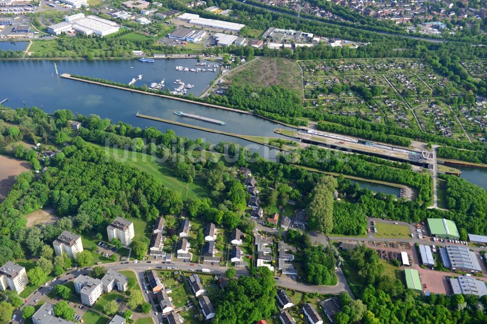 Luftbild Herne - Rhein-Herne-Kanal in Herne im Bundesland Nordrhein-Westfalen