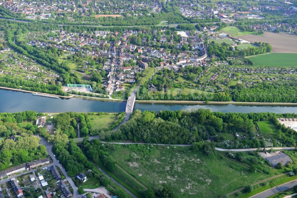 Herne aus der Vogelperspektive: Rhein-Herne-Kanal in Herne im Bundesland Nordrhein-Westfalen