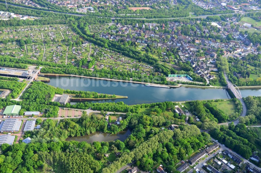 Luftbild Herne - Rhein-Herne-Kanal in Herne im Bundesland Nordrhein-Westfalen