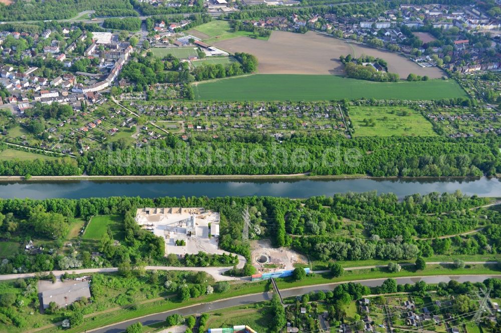 Herne von oben - Rhein-Herne-Kanal in Herne im Bundesland Nordrhein-Westfalen