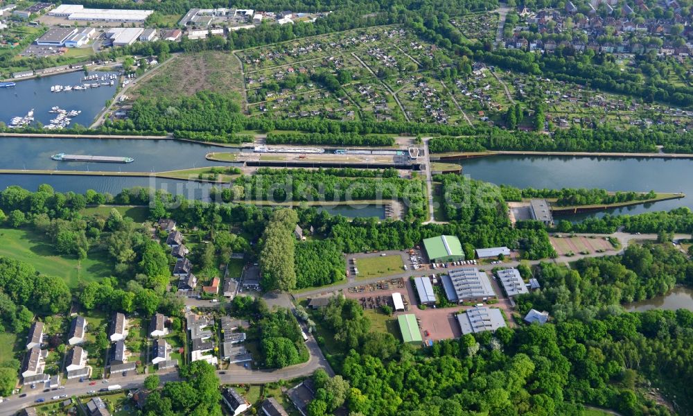 Luftbild Herne - Rhein-Herne-Kanal in Herne im Bundesland Nordrhein-Westfalen