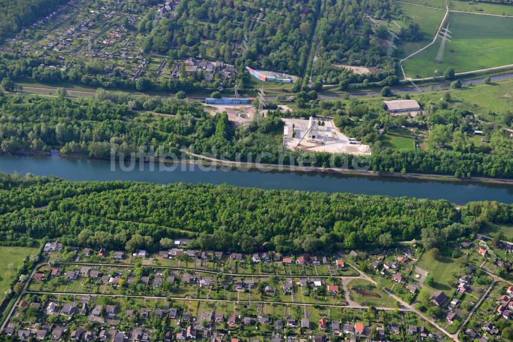 Herne aus der Vogelperspektive: Rhein-Herne-Kanal in Herne im Bundesland Nordrhein-Westfalen