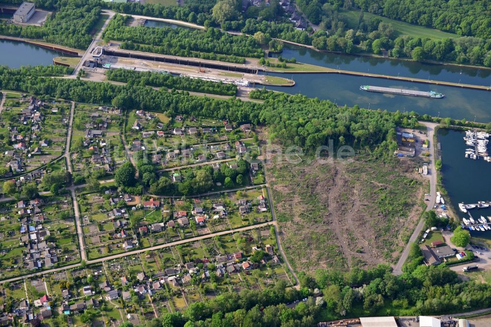 Herne von oben - Rhein-Herne-Kanal in Herne im Bundesland Nordrhein-Westfalen