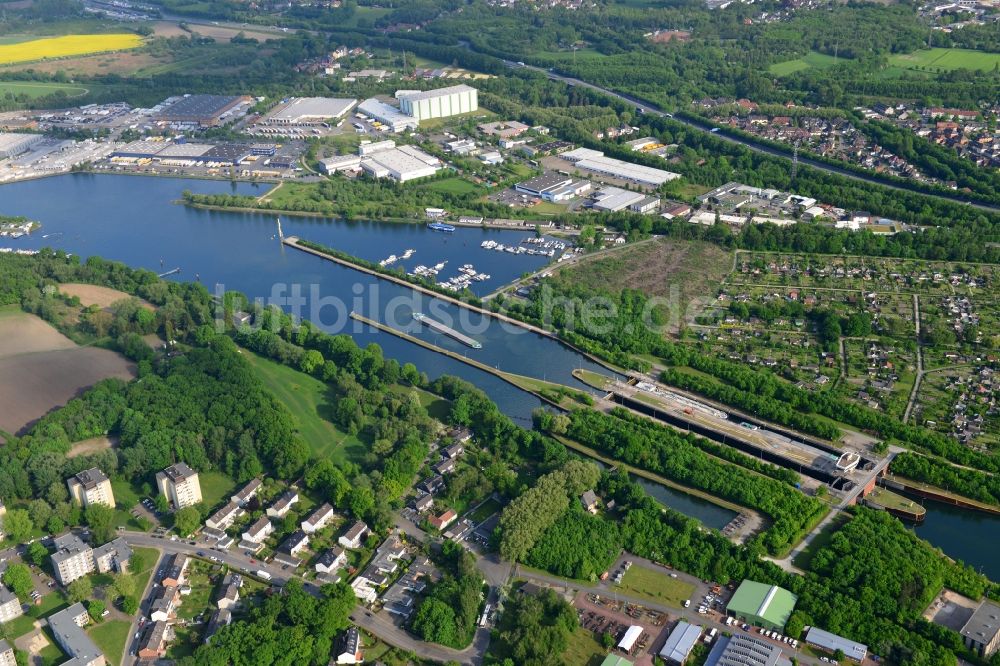 Luftbild Herne - Rhein-Herne-Kanal in Herne im Bundesland Nordrhein-Westfalen