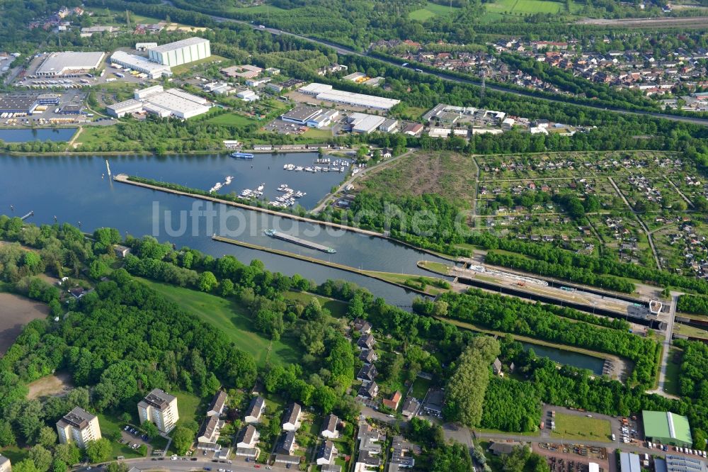 Luftbild Herne - Rhein-Herne-Kanal in Herne im Bundesland Nordrhein-Westfalen