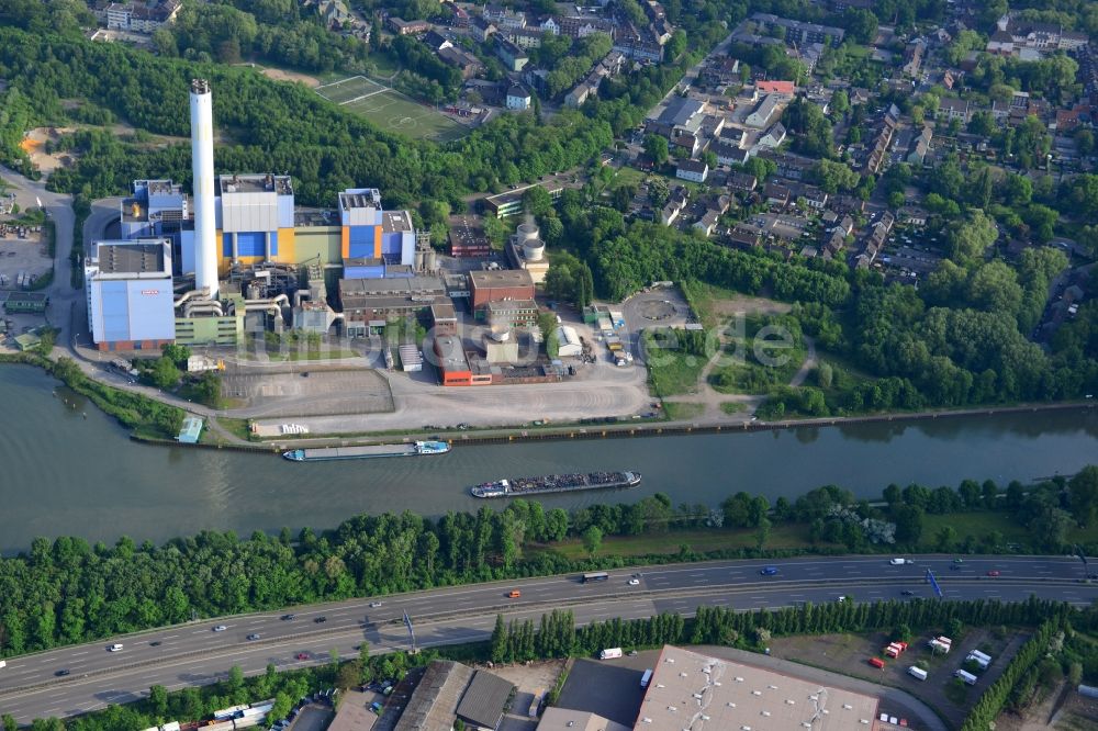 Oberhausen aus der Vogelperspektive: Rhein-Herne-Kanal in Oberhausen im Bundesland Nordrhein-Westfalen