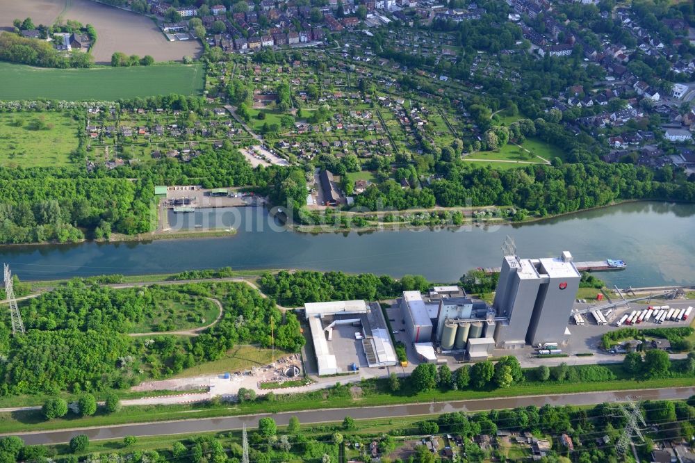 Luftaufnahme Recklinghausen - Rhein-Herne-Kanal in Recklinghausen im Bundesland Nordrhein-Westfalen