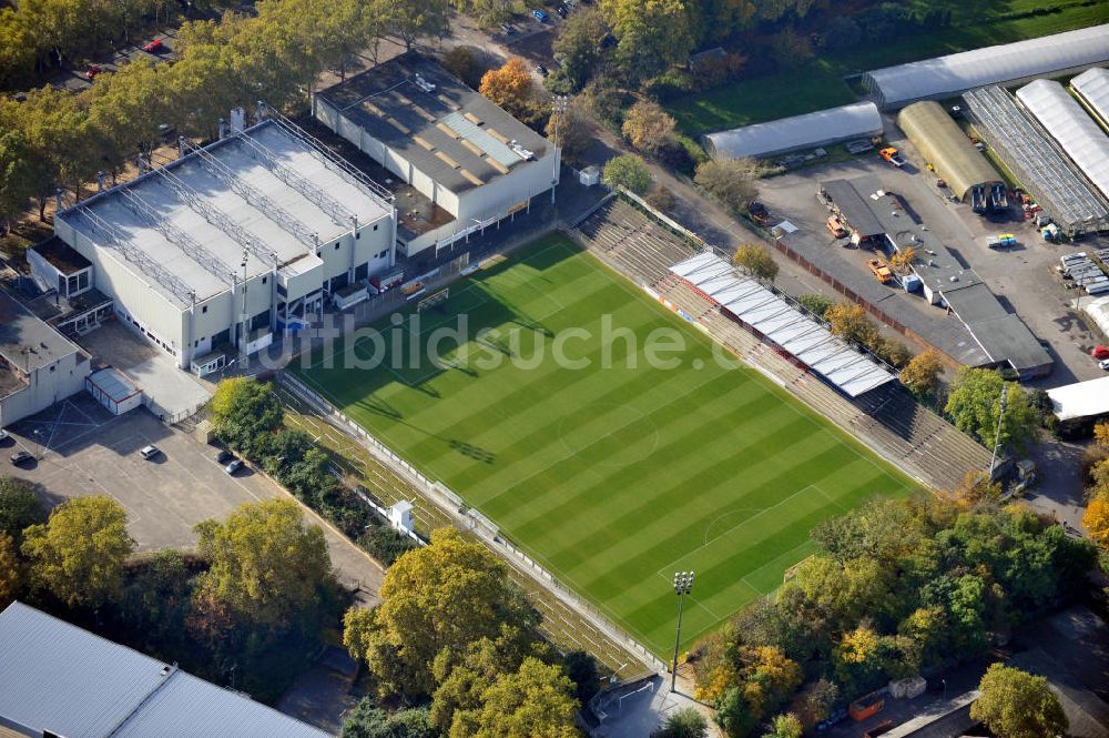 Mannheim von oben - Rhein-Neckar-Stadion Mannheim