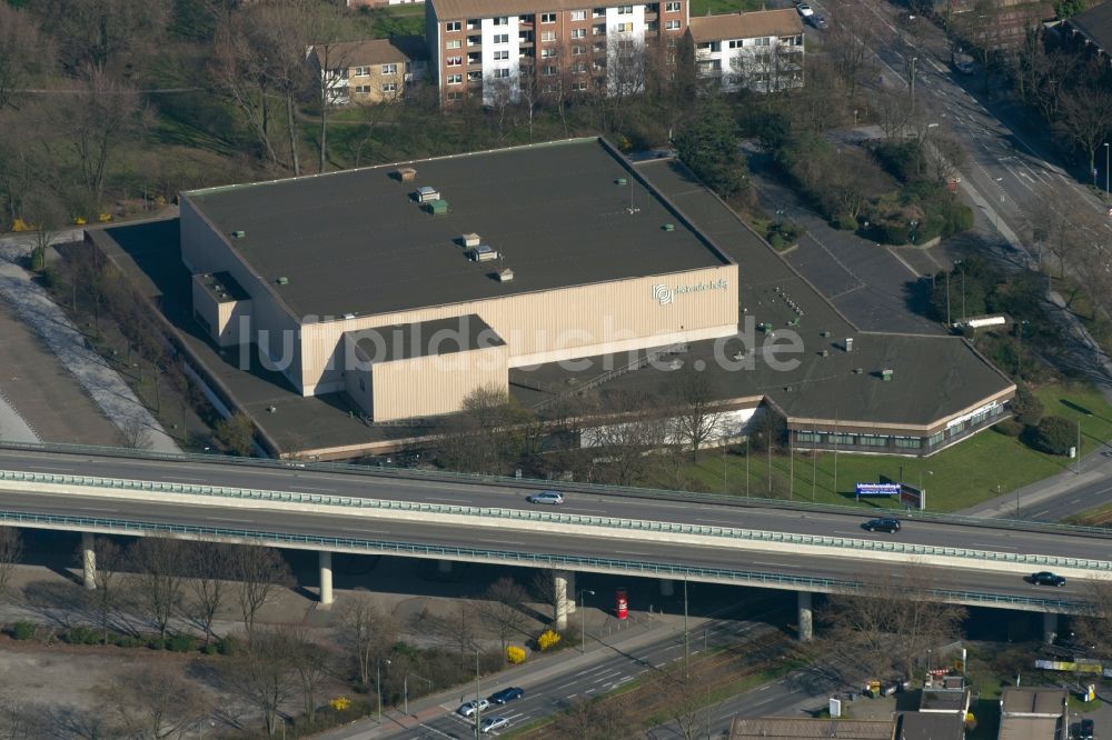 Luftaufnahme Duisburg OT Hamborn - Rhein-Ruhr-Halle in Hamborn in Duisburg im Bundesland Nordrhein-Westfalen