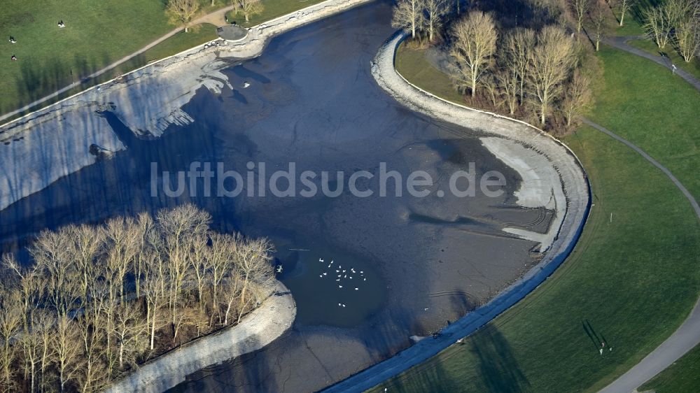 Bonn von oben - Rheinaue in Bonn im Bundesland Nordrhein-Westfalen, Deutschland