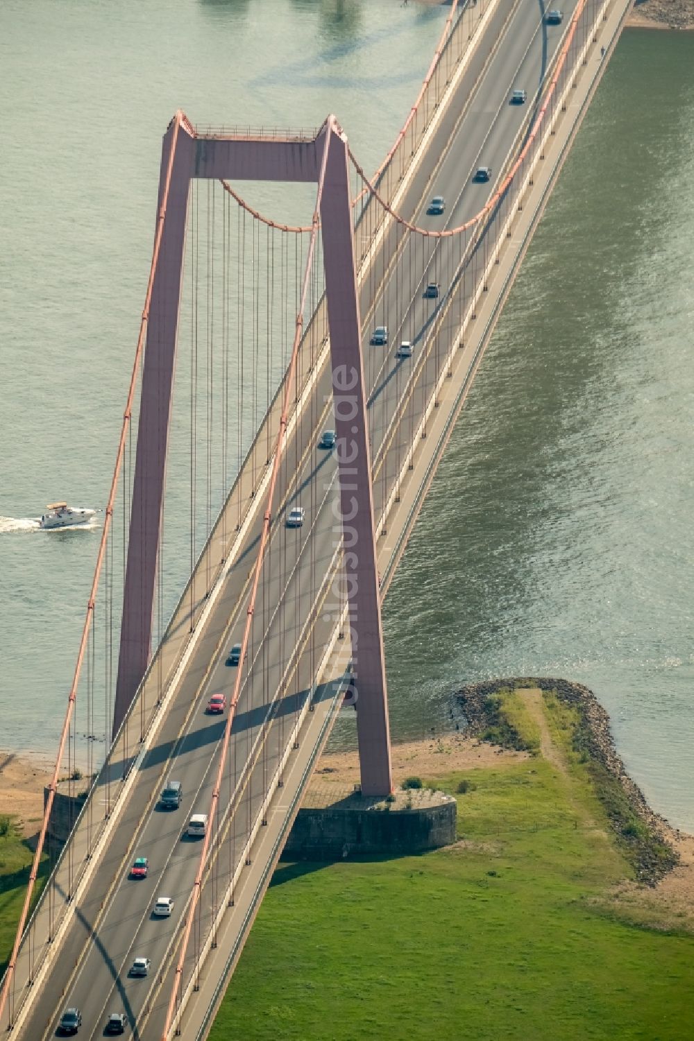 Luftbild Emmerich - Rheinbrücke Emmerich in Nordrhein-Westfalen