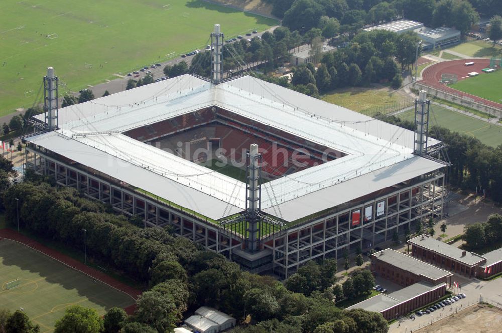 KÖLN von oben - RheinEnergieStadion in Köln