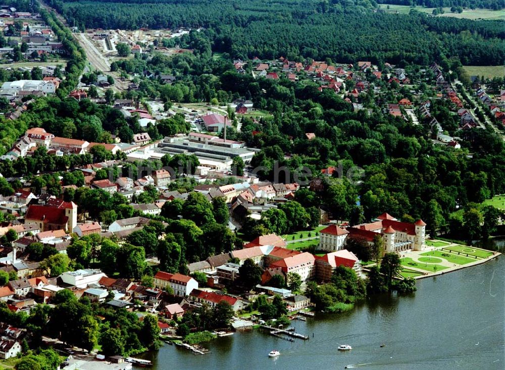 Luftbild Rheinsberg / BRB - Rheinsberg mit dem Schloß Rheinsberg.