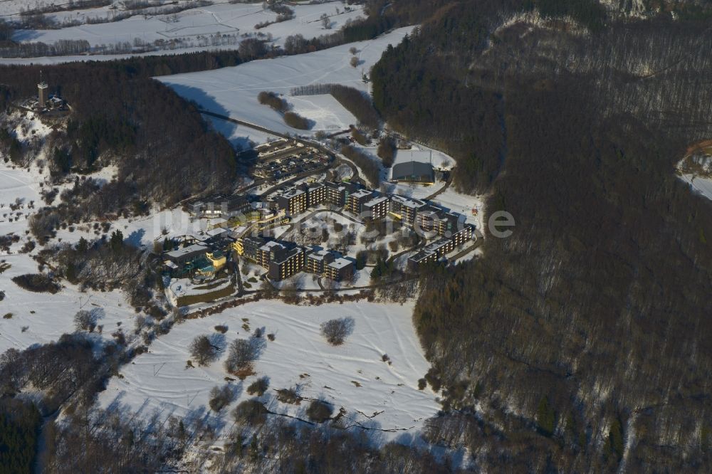 Hausen aus der Vogelperspektive: Rhön Park Hotel auf der Rother Kuppe in Hausen im Bundesland Bayern