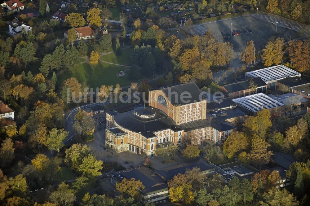 Bayreuth aus der Vogelperspektive: Richard-Wagner-Festspielhaus Bayreuth