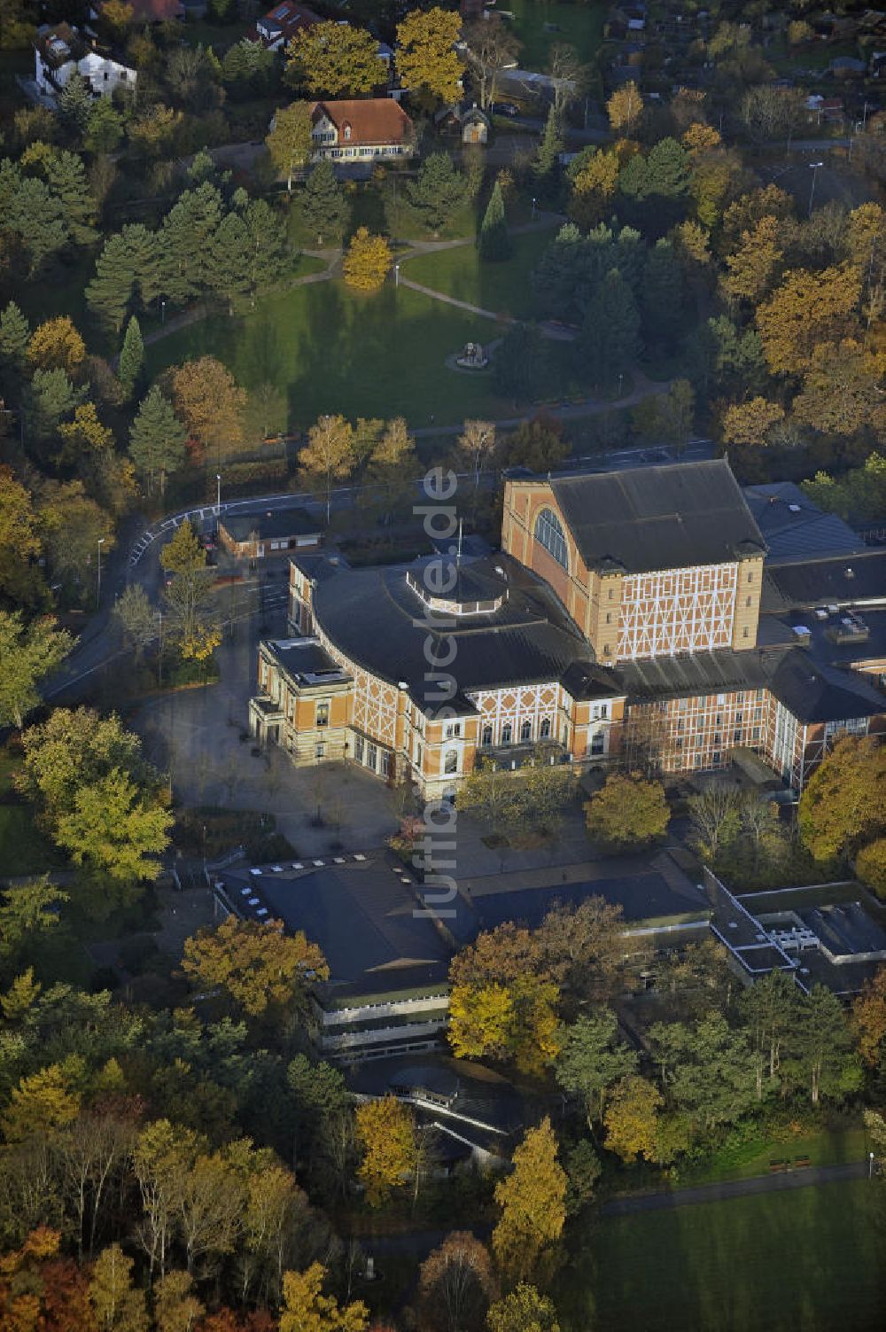 Bayreuth von oben - Richard-Wagner-Festspielhaus Bayreuth