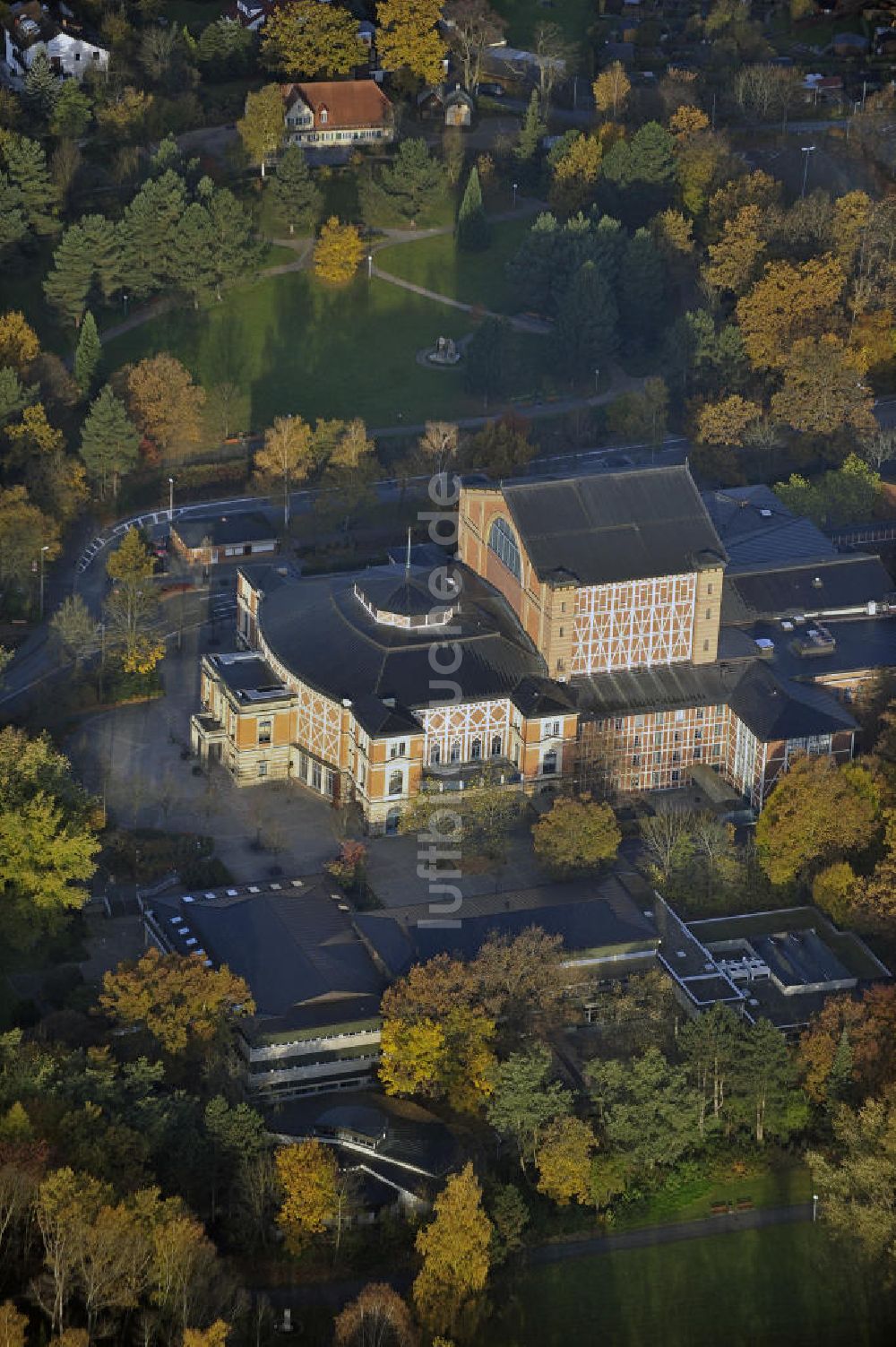 Bayreuth aus der Vogelperspektive: Richard-Wagner-Festspielhaus Bayreuth