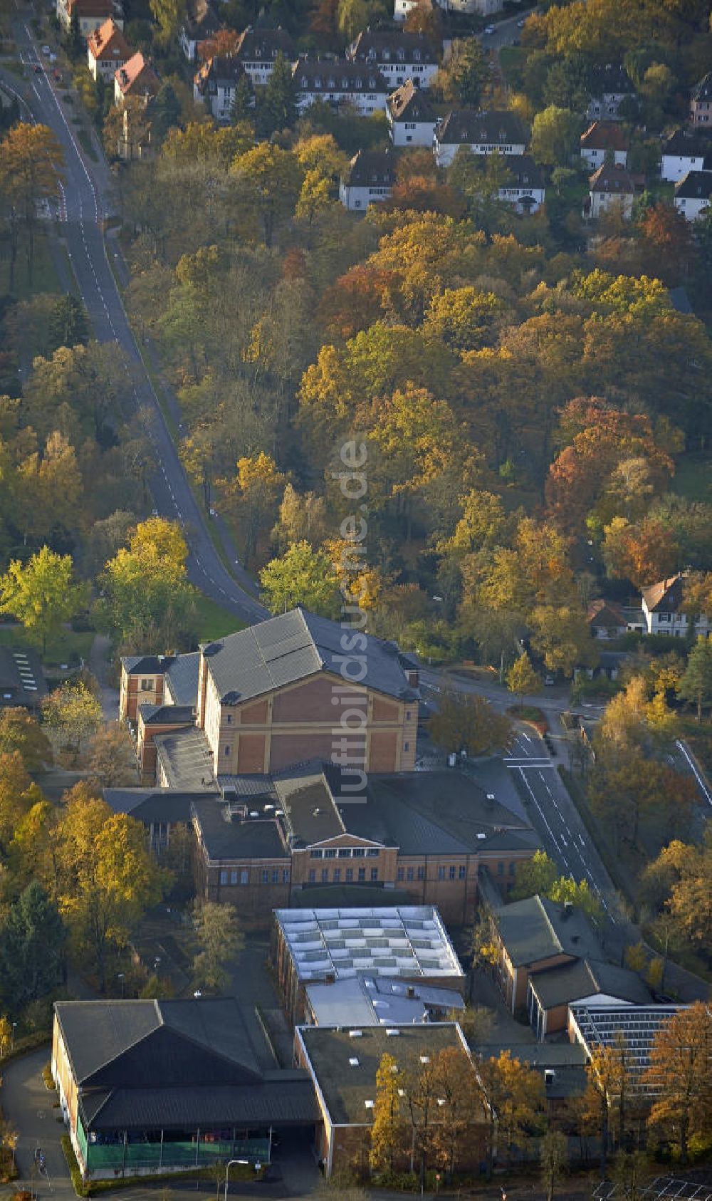 Bayreuth aus der Vogelperspektive: Richard-Wagner-Festspielhaus Bayreuth