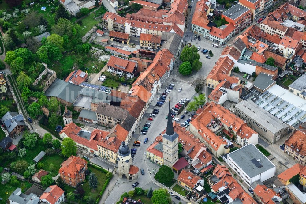 Luftaufnahme Arnstadt - Riedplatz in Arnstadt im Bundesland Thüringen