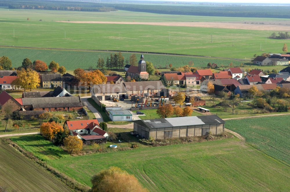 Niederer Fläming aus der Vogelperspektive: Riesdorf in Brandenburg