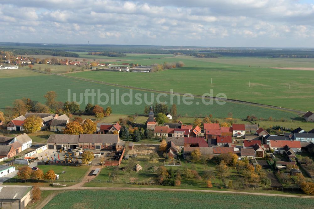 Niederer Fläming von oben - Riesdorf in Brandenburg