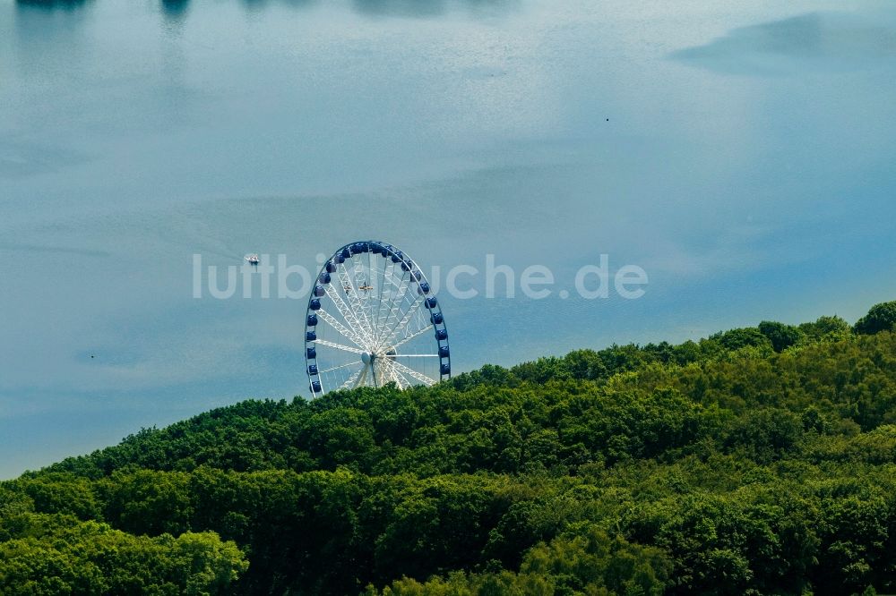 Bochum von oben - Riesenrad in Bochum im Bundesland Nordrhein-Westfalen NRW