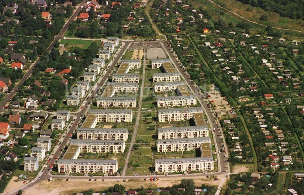 Berlin - Marzahn aus der Vogelperspektive: Ringelnatzsiedlung in Marzahn.