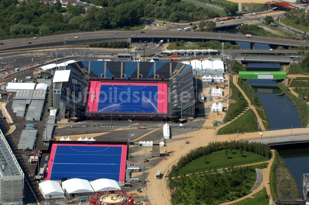 London aus der Vogelperspektive: Riverbank Arena im Olympiapark ein Austragungsort der Olympischen Spiele 2012