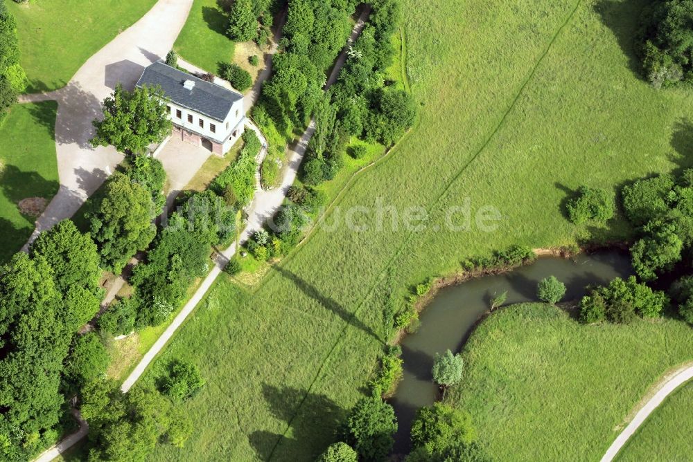 Luftbild Weimar - Römisches Haus im Ilmpark von Weimar im Bundesland Thüringen