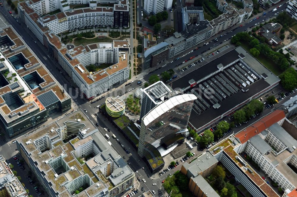 Luftaufnahme Berlin - Rocket Tower - GSW- Hochhaus- Ensemble der Charlottenstraße - Rudi-Dutschke-Straße - Markgrafenstraße im Stadtteil Kreuzberg in Berlin