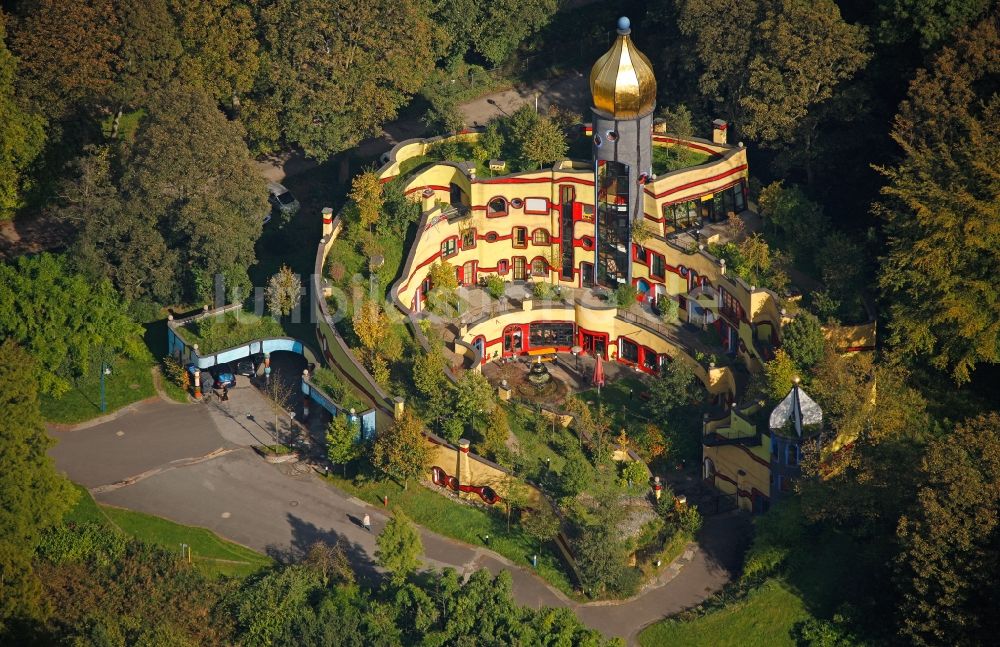 Essen von oben - Ronald-McDonald-Haus entworfen von Hundertwasser im ...