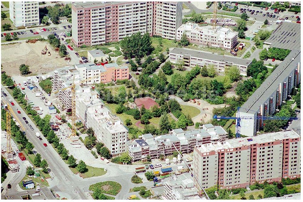 Berlin-Marzahn aus der Vogelperspektive: Rosenbeckerstrasse