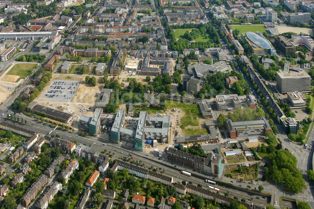 Luftaufnahme Düsseldorf - Roßstraße Ecke Johannstraße in Düsseldorfer-Derendorf